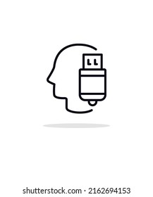 memoria, para ilustración vectorial de la colección de diseño gráfico y web, eps 10