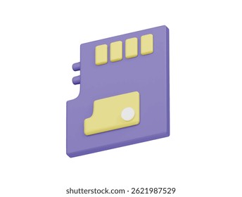 memory icon 3d illustration render

