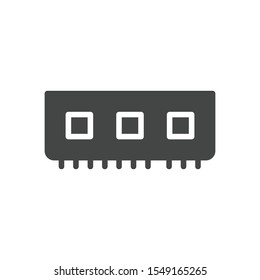 Memory icon isolated on white background. RAM symbol modern, simple, vector, icon for website design, mobile app, ui. Vector Illustration