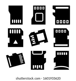 memory icon isolated sign symbol vector illustration - Collection of high quality black style vector icons
