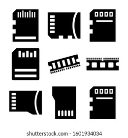 memory icon isolated sign symbol vector illustration - Collection of high quality black style vector icons
