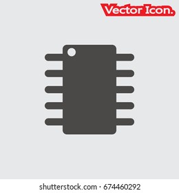 Memory icon isolated sign symbol and flat style for app, web and digital design. Vector illustration.