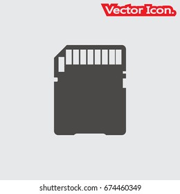 Memory icon isolated sign symbol and flat style for app, web and digital design. Vector illustration.