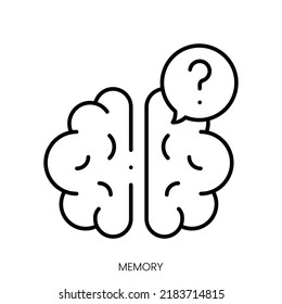 memory icon. Linear style sign isolated on white background. Vector illustration