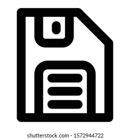 memory icon outline vector design