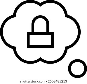 memory icon. Thin linear style design isolated on white background