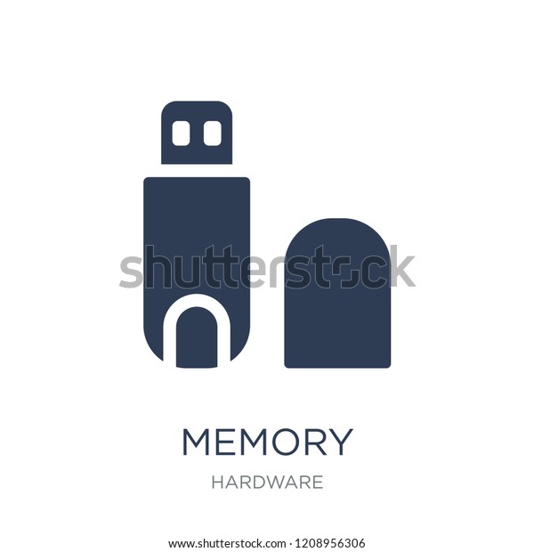 Memory Icon Trendy Flat Vector Memory Stock Vector (Royalty Free ...