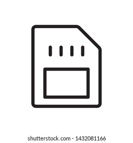 Memory icon - Vector. Photo concept vector illustration.