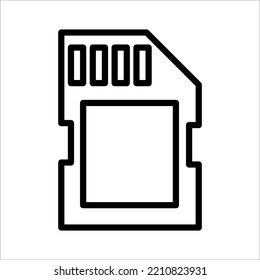 memory icon,storage on white background