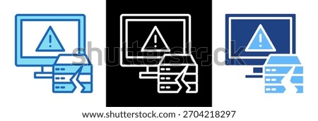 Memory Leaks Icon tripplestyle Vector Illustration