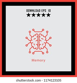 Memory  line icon