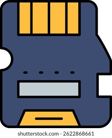 Memory Line vector Icon Design