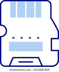 Memory Line vector Icon Design