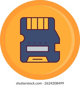 Memory Line vector Icon Design