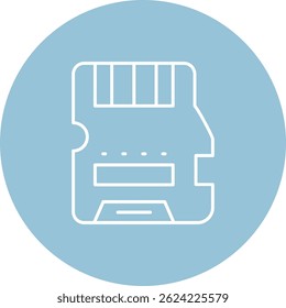 Memory Line vector Icon Design