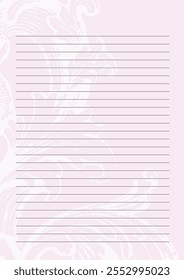 Memory Lines. Modern Notebook paper with History