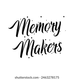 memory makers text on white background.