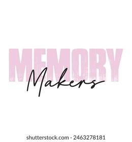 memory makers text on white background.