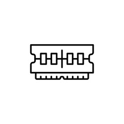 Memory Module Icon For Computer Hardware And Data Storage Systems