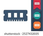 Memory Module, RAM, Dimm Icon. Professional, pixel perfect icon. EPS 10 format.