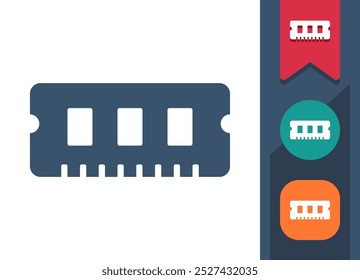 Memory Module, RAM, Dimm Icon. Professional, pixel perfect icon. EPS 10 format.