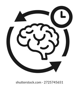 Icono de recuperación de memoria Ilustración vectorial de estilo mixto