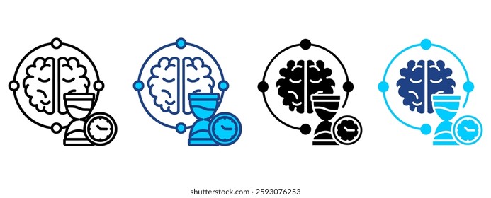 Memory Recall Icon Set Multiple Style Collection
