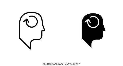 Memory recall icons vector graphic pack