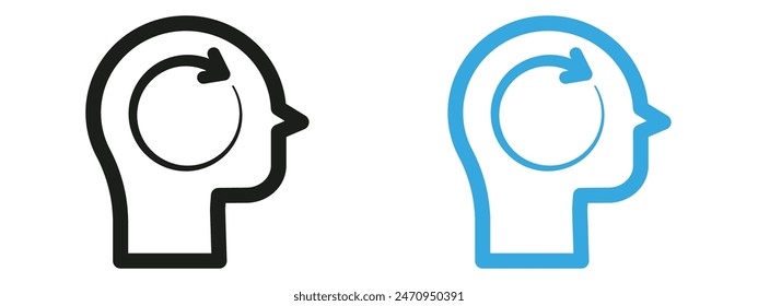Memory Recall Symbol Emphasizing Brain Health and Cognitive Support