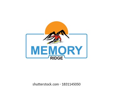 Memory Ridge Logo or Icon Design Vector Template