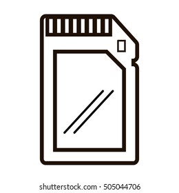 memory stick card isolated icon vector illustration design