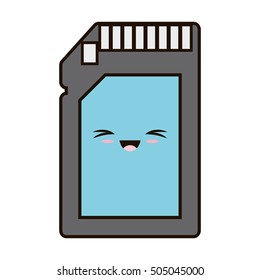memory stick card isolated icon vector illustration design