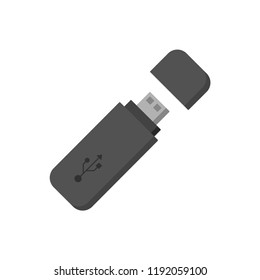 Memory stick, flashdrive vector illustration