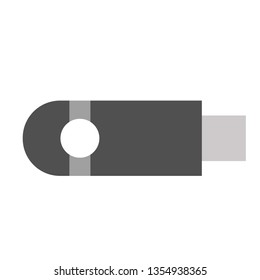 Memory stick flat illustration on white