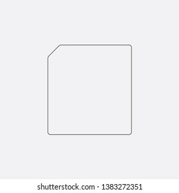 memory storage disk icon sign signifier vector