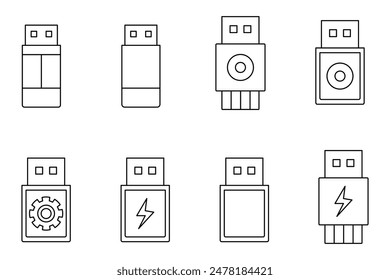Memory Storage  icon collection vector design