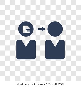 Memory transfer icon. Trendy Memory transfer logo concept on transparent background from Artificial Intelligence collection