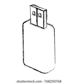memory usb isolated icon