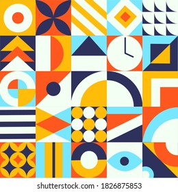 Cute Geometric Pattern Card Scandinavian Style Stock Vector (Royalty ...