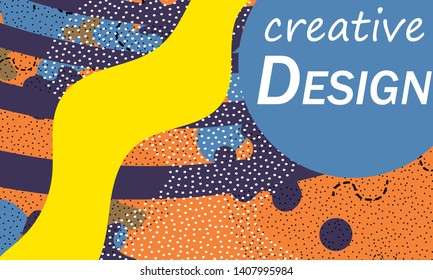 Memphis. 90s pattern. Geometric shapes background. Vector Illustration. Hipster style 80s-90s. Abstract colorful funky background.