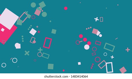 Memphis abstract background art screen