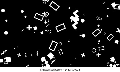 Memphis abstract background art screen