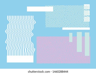 Memphis abstract background in pastel subtle tones.