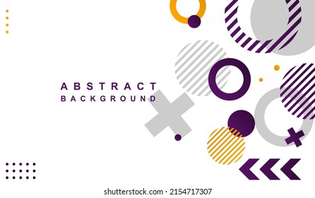 memphis abstract background shape elements