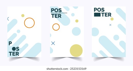 Diseño de Plantillas de fondo Abstractas de Memphis
