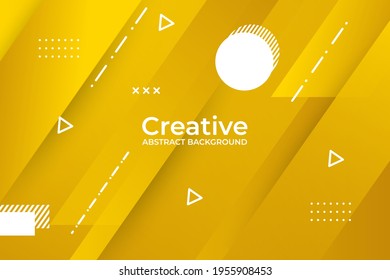 Abstrakter Hintergrund, gelbe Rechteckformen. Modernes Banner, Vektorhintergrund.