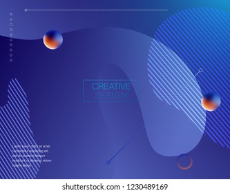 Memphis abstract color background design