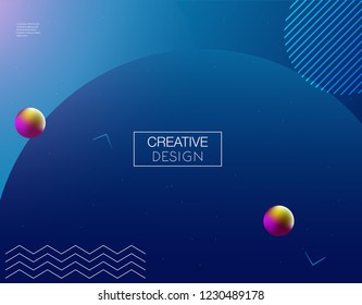 Memphis abstract color background design