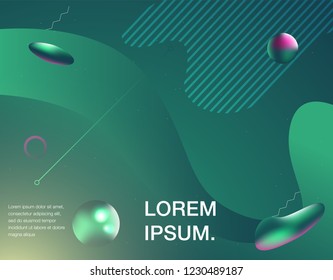 Memphis abstract color background design