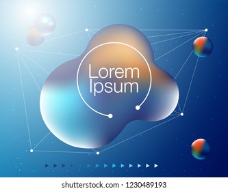 Memphis abstract color background design
